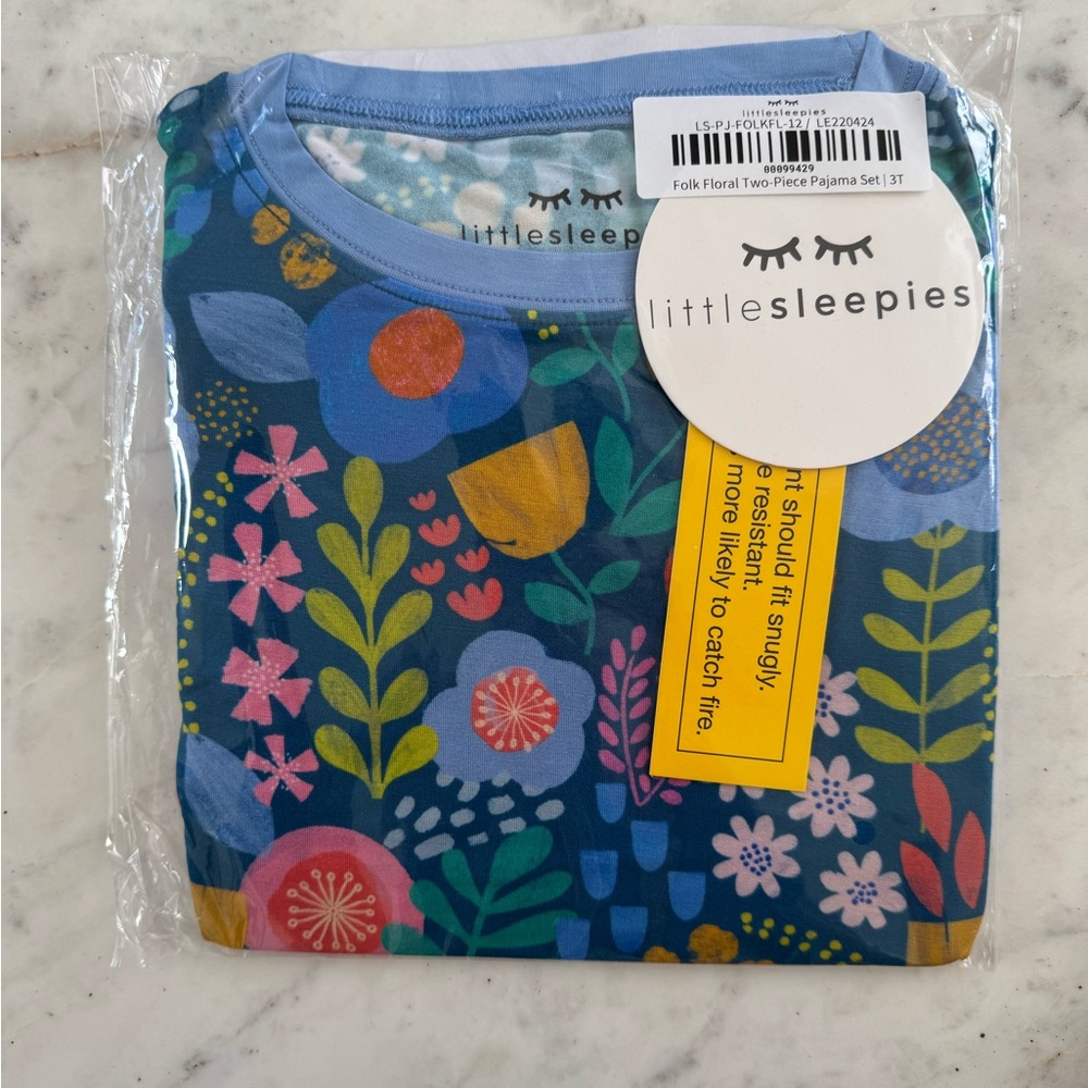 Little Sleepies Folk Floral Pajama Set